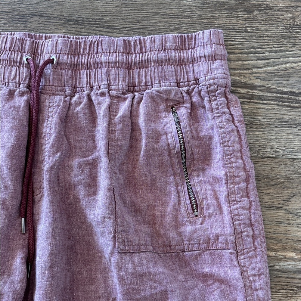 Athleta Cabo Linen Wide Leg High Waisted Cropped Pants Women's Plus Size 22 EUC - Picture 3 of 12